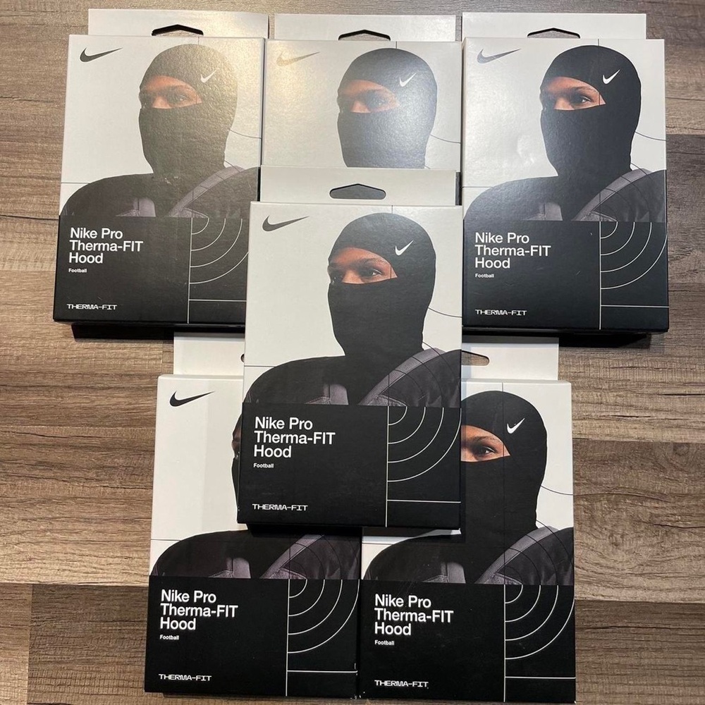 Nike Pro Therma-Fit Hyperwarm Hood Ski Mask  Black Balaclava Shiesty #NikePro